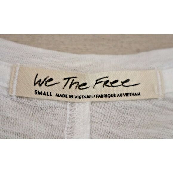 We The Free x FP OB1078864 Women's Sz Small White On My Mind V-Neck Shirt - Picture 4 of 10
